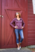 Load image into Gallery viewer, Women's Full Zip Hoodie in Mulberry