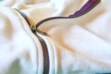 Load image into Gallery viewer, Women's Full Zip Hoodie in Natural White